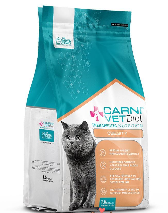 Carni VD Cat Obesity Корм для кошек При избыточном весе/для контроля веса 1,5 кг