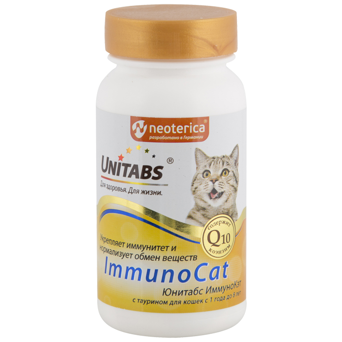  Юнитабс для кошек ImmunoCat 120 таб для питомцев
