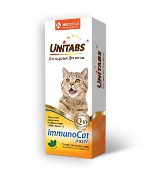 Юнитабс для кошек ImmunoCat паста 120 мл для питомцев
