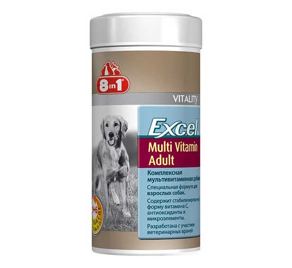  Эксель 8 в 1 Мультивитамины для собак 70 таб для питомцев
