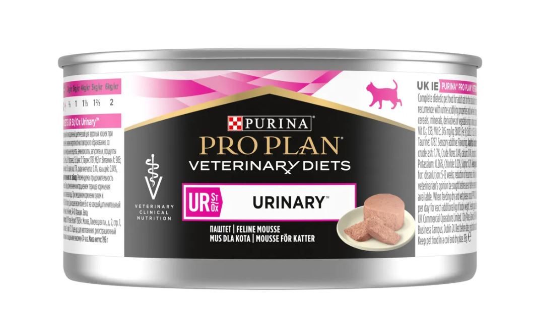  Purina UR Urinary консерва для кошек при Мочекаменной болезни Индейка 195 г