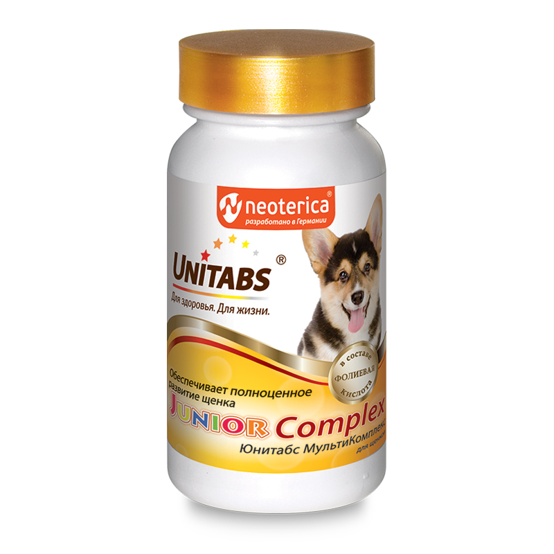  Юнитабс для щенков JuniorComplex с В9 100 таб