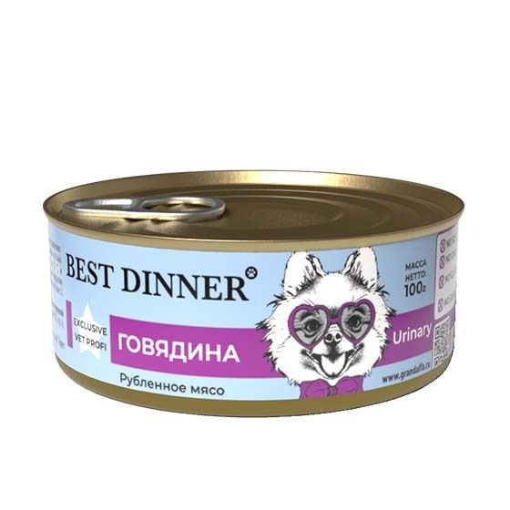  Best Dinner Dog Urinary консерва для собак Говядина 100г