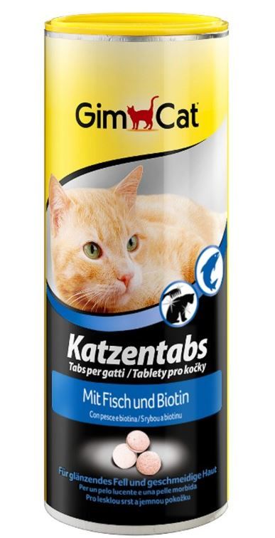  GimCat Витамины для кошек Рыба и биотин цена за 10шт для питомцев
