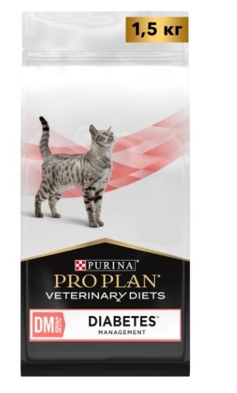  Purina DM Diabetic для кошек при Сахарном Диабете 1,5 кг