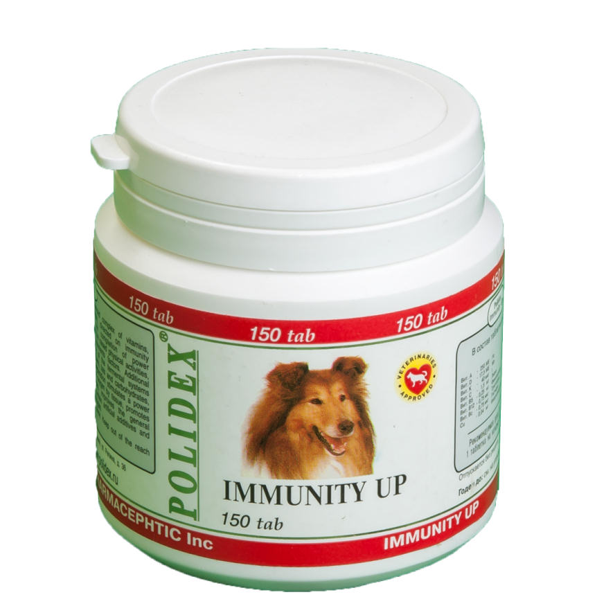  Полидекс Иммунити Ап витамины для собак 150 таб для питомцев
