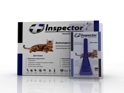  Инспектор капли на холку для кошек до 4 кг для питомцев
