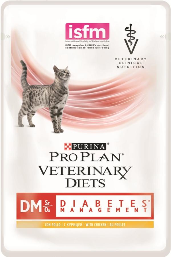  Purina DM Diabetic пауч для кошек при Сахарном Диабете Курица 85 г