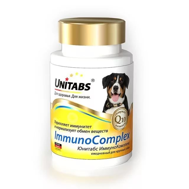  Юнитабс для крупных собак ImmunoComplex 100 таб для питомцев
