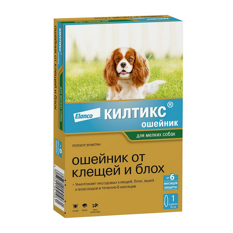  Килтикс ошейник от блох и клещей для собак мелких пород 35 см
