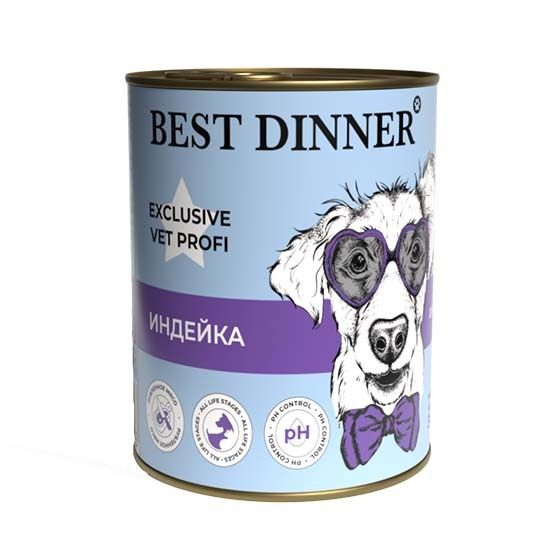  Best Dinner Dog Urinary консерва для собак Индейка 340г