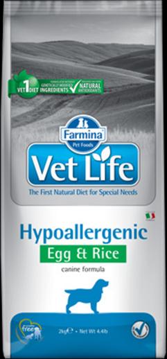  Farmina Vet Life Dog Hypoallergenic Egg&Rice 2 кг