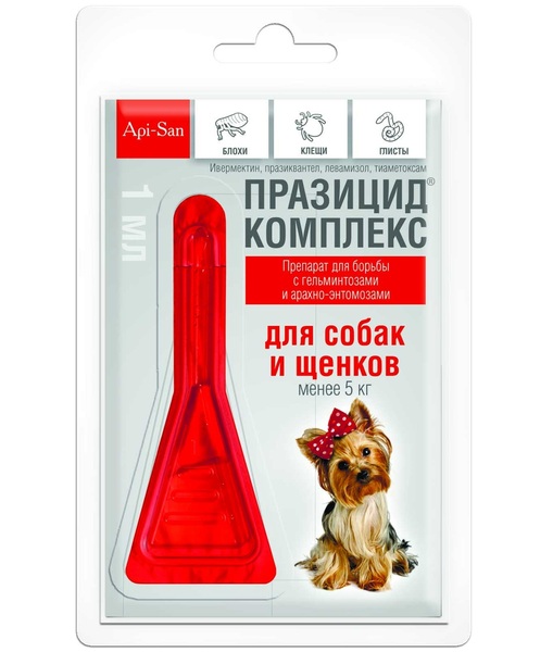  Празицид-Комплекс капли для собак 20-40кг для питомцев
