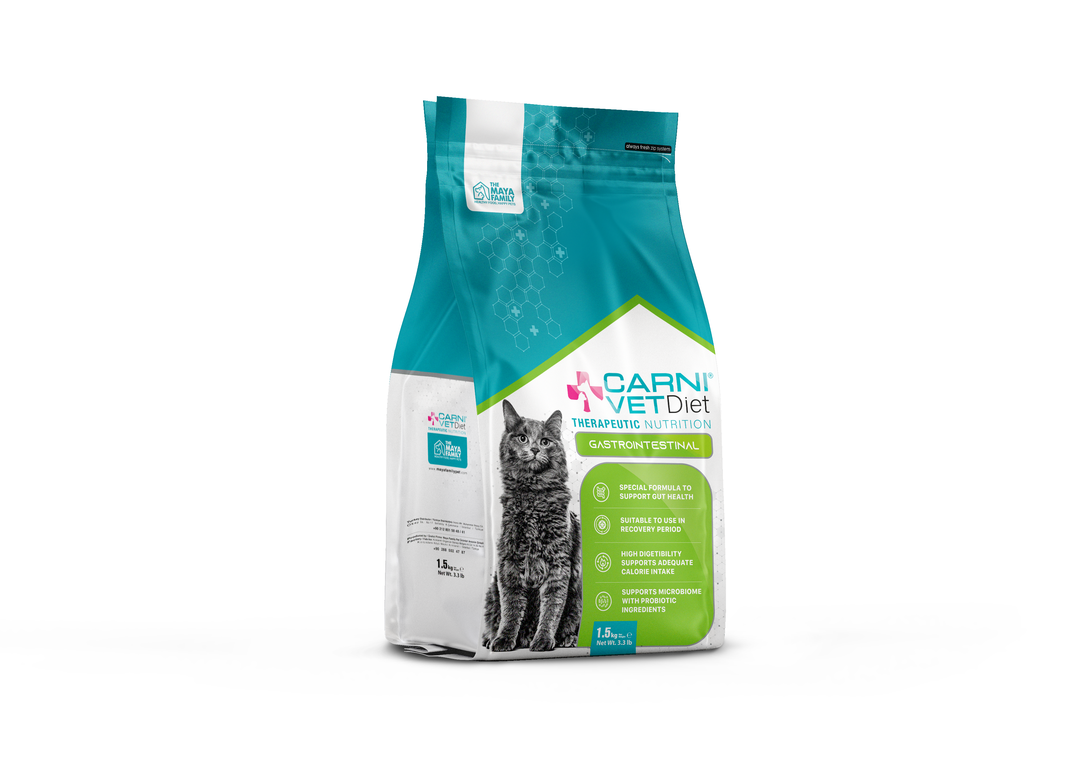  Carni VD Cat Gastrointestinal Корм для кошек При расстройствах ЖКТ 1,5 кг